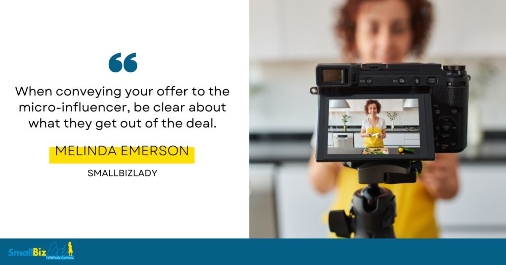 Are you thinking about working with #microinfluencers in your #smallbusiness? What are they getting out of the deal? Make sure to be clear about this to get the most out of the relationship: bit.ly/3rJvLka #businesstips #marketingtips