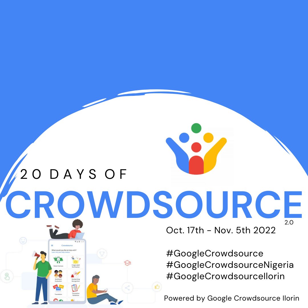 zaarab001's tweet photo. Weβre very excited to announce the kick-off of #20DaysofCrowdsouce challenge.
The 4Teams are fully ready. π
#GoogleCrowdsourceIlorin #GoogleCrowdsource #Googlecrowdsourcenigeria https://t.co/8skQVgCHmp