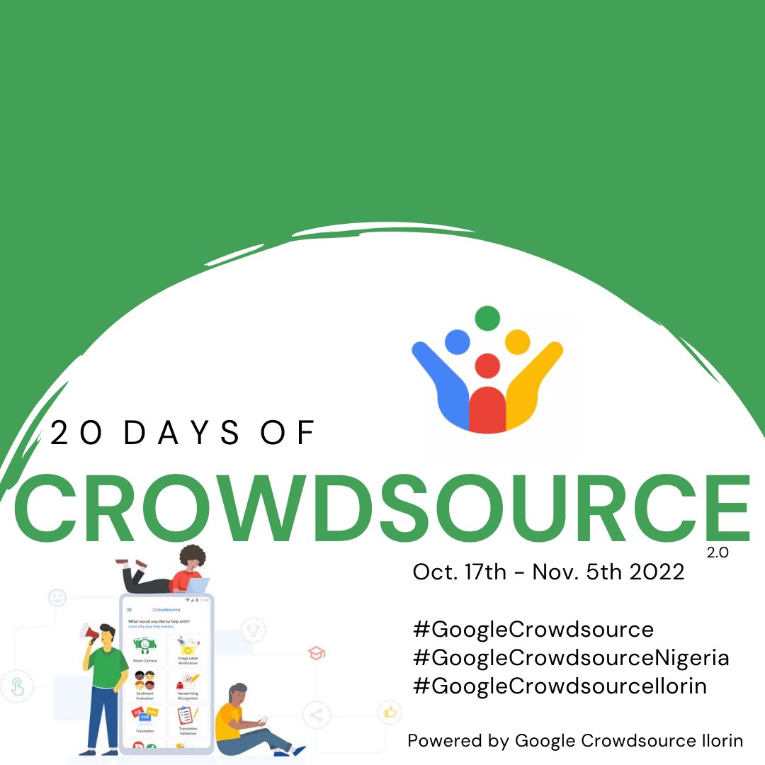 zaarab001's tweet photo. Weβre very excited to announce the kick-off of #20DaysofCrowdsouce challenge.
The 4Teams are fully ready. π
#GoogleCrowdsourceIlorin #GoogleCrowdsource #Googlecrowdsourcenigeria https://t.co/8skQVgCHmp