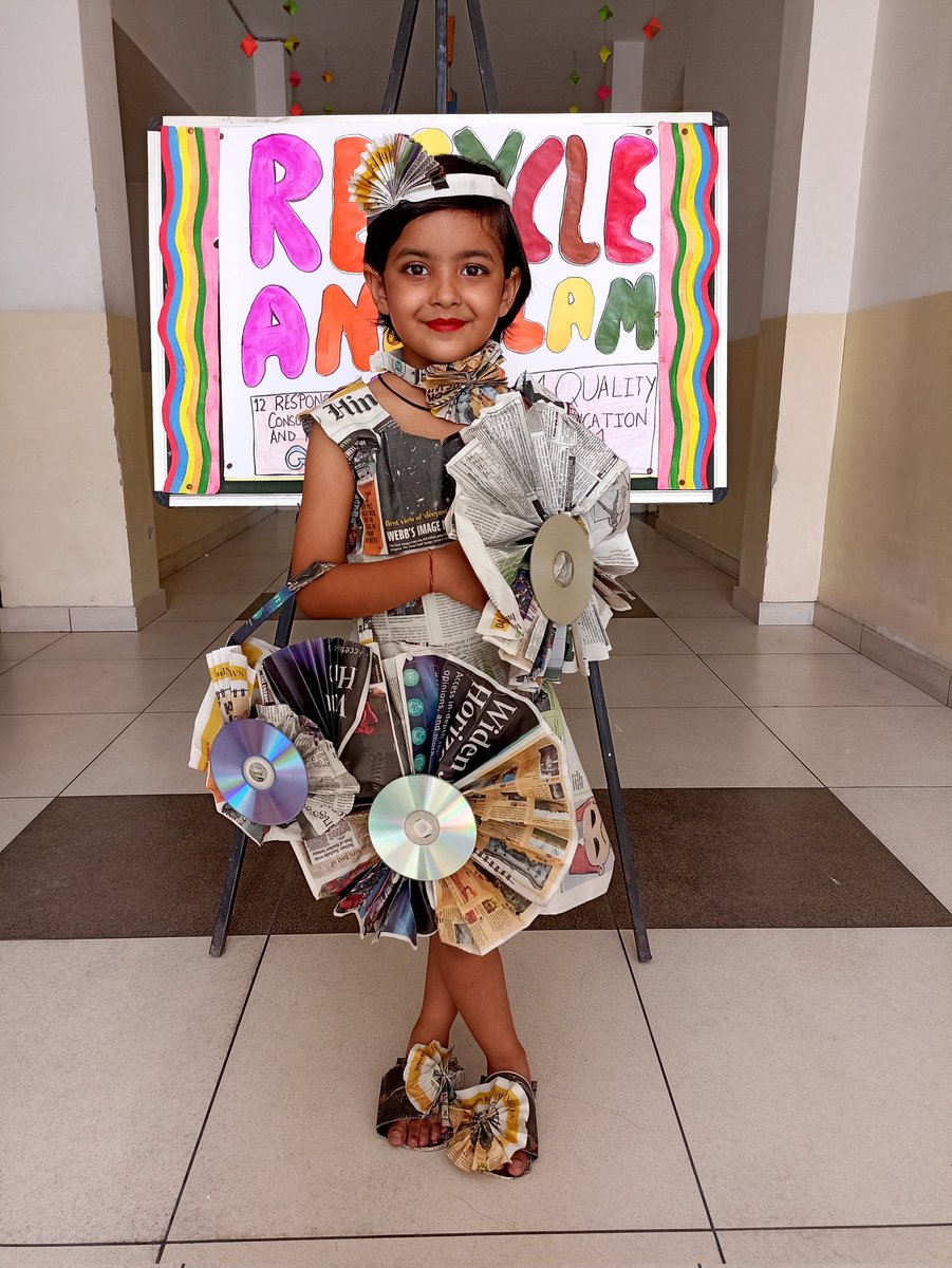 Recycle and Glam It Up.. 
Grade- I A 
#knps #SDGs #Punjab #india