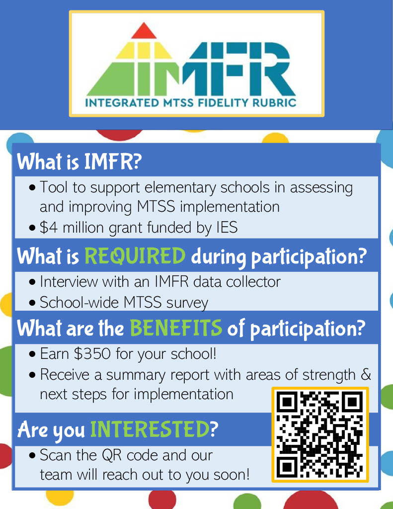 MTSScenter's tweet photo. Are you looking to assess your implementation of integrated MTSS? @allisongandhi and @EricaLembke are looking for schools to join their study for @MTSSResearchNet, funded by @IESResearch 
Sign up here to learn more, https://t.co/cMF5I4Y2es https://t.co/BrFmddaVvH