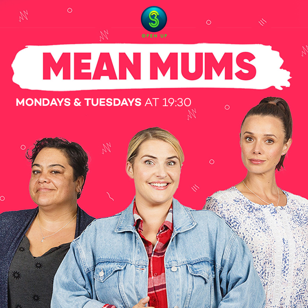 Tonight on Mean Mums at 19:30; Things get complicated when Jess accidentally wins the school raffle and Hine plays cupid between Jess and the principal. #S3OpenUp #S3FearlessByNature