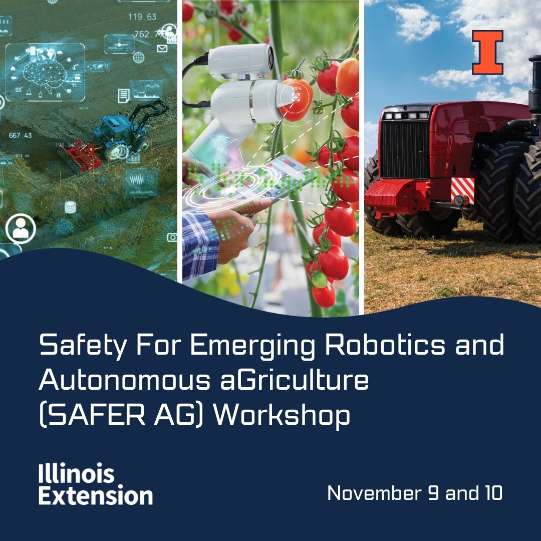 Here's an opportunity to learn about emerging technology in agricultural safety from my colleague Salah Issa. More information at go.illinois.edu/saferag