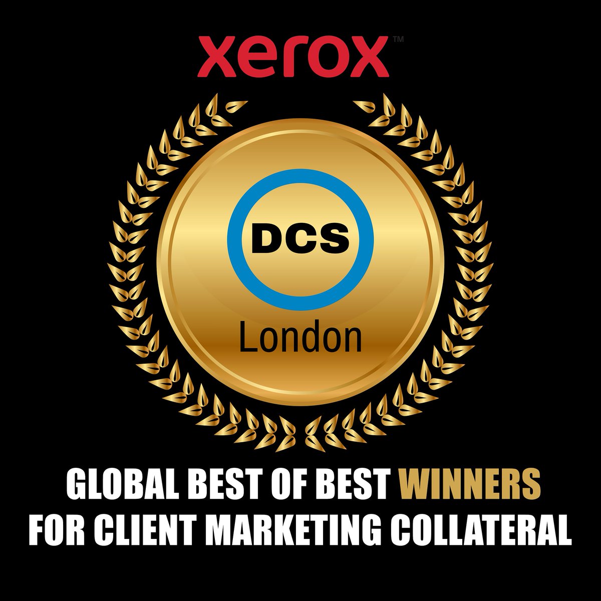 DCSLondonLtd's tweet photo. We are extremely proud to announce that for the second year running DCS London have won Xerox’s global Best of Best Award for best client marketing material. Ourr owners Barry Page and Dave Gibbons received the award at London’s Windows of the World Restaurant in Hilton Park Lane https://t.co/TRAmcUG0wP