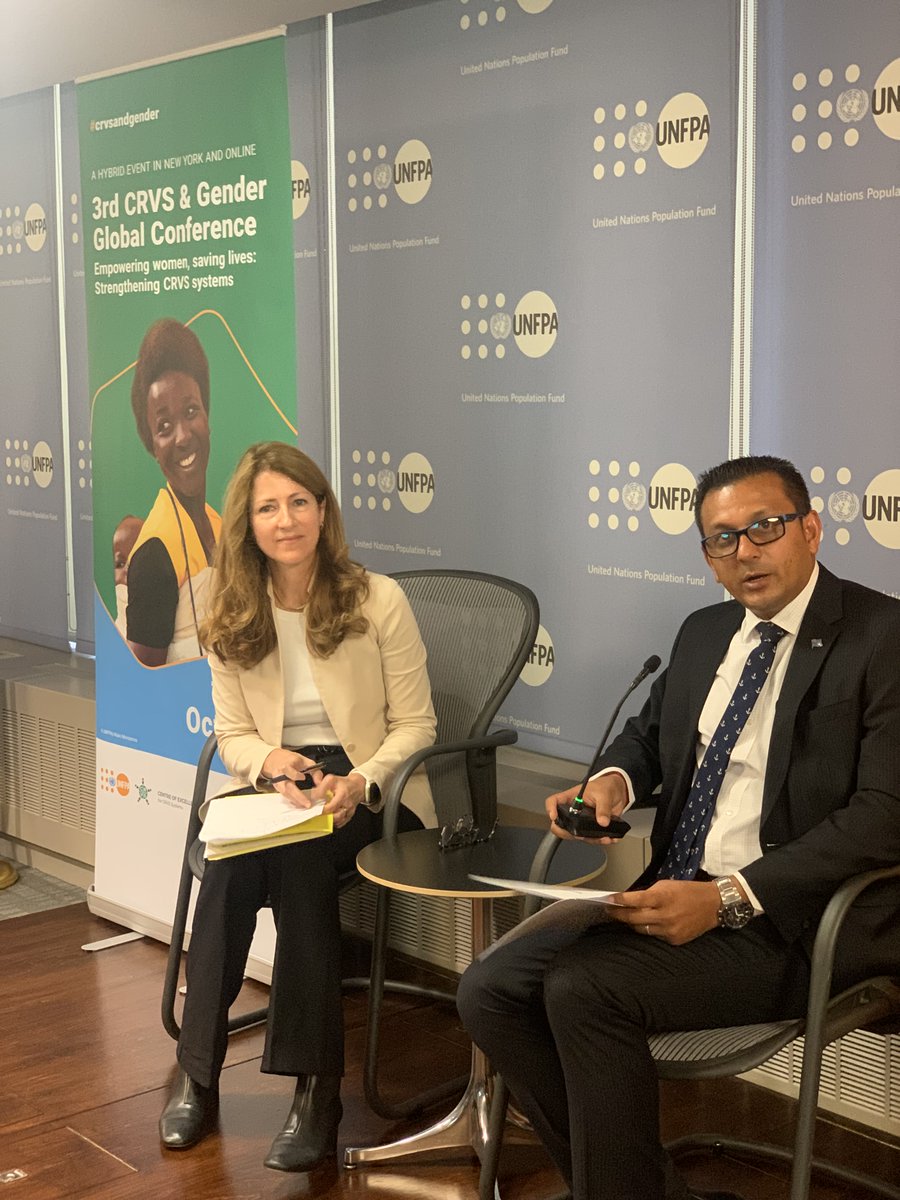 “In many countries where #CRVS systems are weak, men’s deaths are more likely to be registered. This means that estimates of #COVID19 death rates and excess mortality are underestimated and biased towards men” - Neel Singh, Registrar General, Fiji #CRVSGender