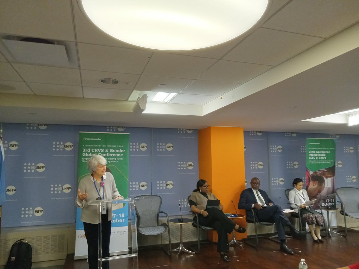 Civil registration is a prerequisite for ensuring that everyone is counted to leave no one behind towards achieving the #SDGs. This is a blockchain for life course. An inspiring event to see how <a href="/UNFPA/">UNFPA</a> is working with Govs around the world for better #data systems. 

#CRVSGender