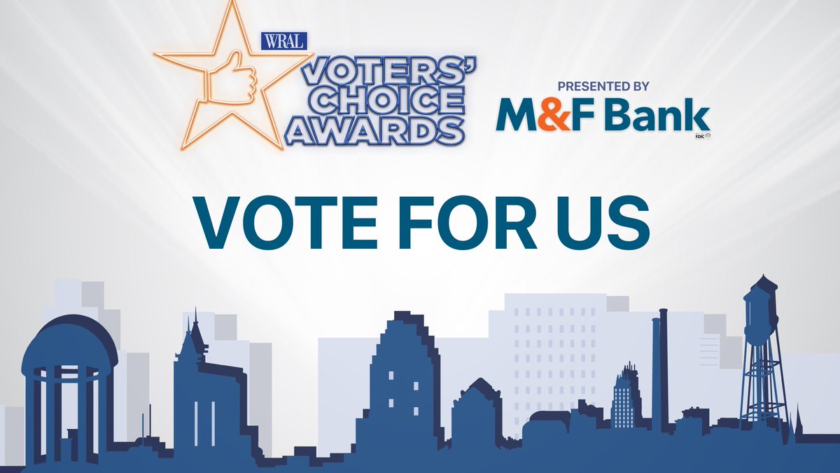 We are so excited to be a finalist for the Voters' Choice Awards from <a href="/WRAL/">WRAL NEWS in NC</a> and @MFBank_NC !! Vote for us for Coworking Space of the Year!