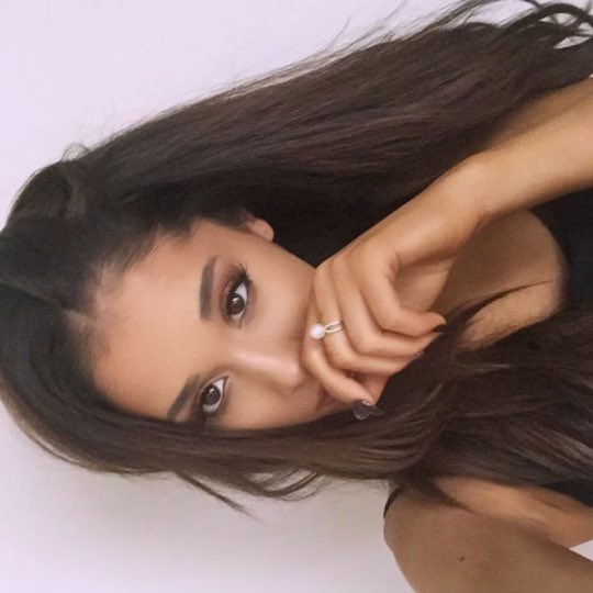 throwbackagb's tweet photo. Ariana via Twitter 7 years ago today ‘I mustache you a question .... #worstcaptionever #icouldntresist #ohwell’ (17th October 2015) https://t.co/Q14Vb4k7Rp