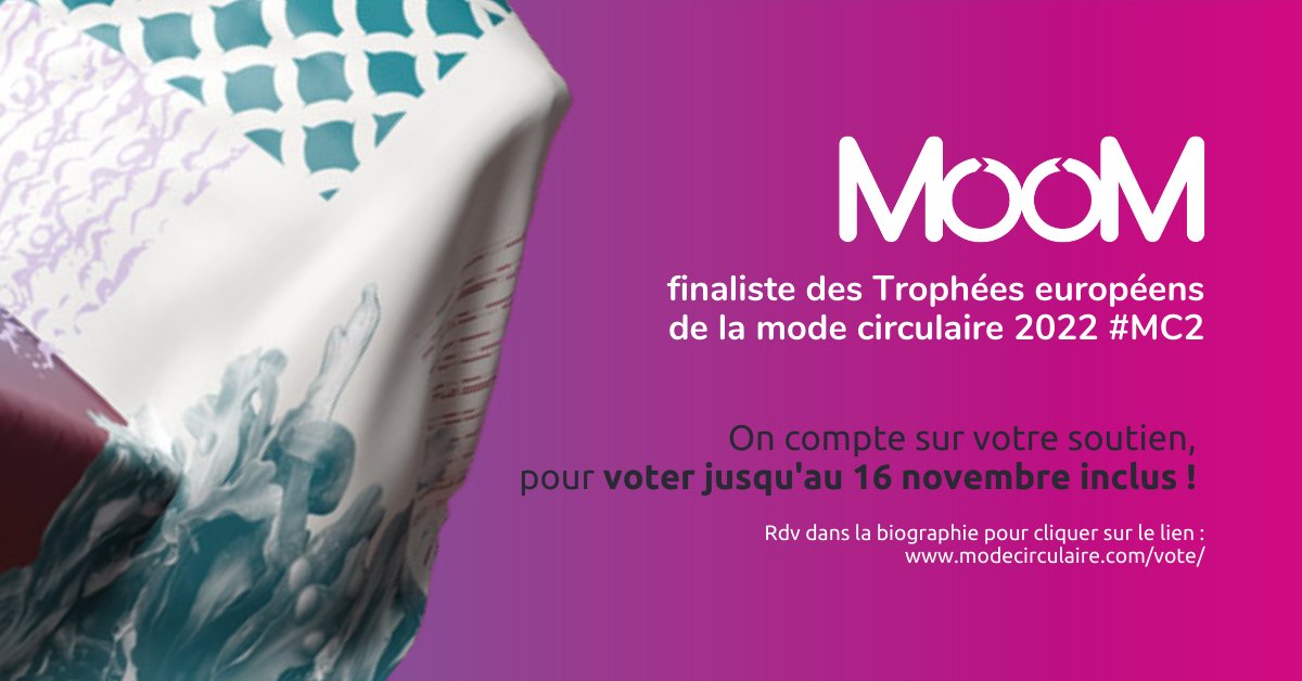 MoomPlanet's tweet photo. We need you ! Toi aussi tu crois en notre projet MooM ? 
Pour nous soutenir en tant que finaliste des trophées 🏆♻ européens de la @modecirculaire, vote en un clic ! 
#MC2 https://t.co/tuyI1SZ132 https://t.co/qNeAQjpNlS