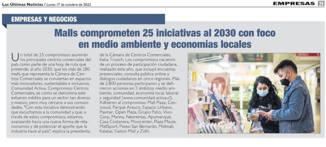Comunidad Activa | Compromiso Centros Comerciales tweet media