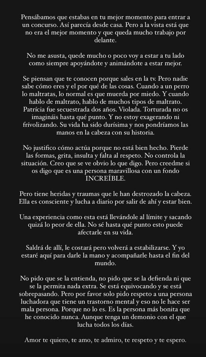 saritaa60's tweet photo. Increíble la historia de Steisy e increíble el apoyo de Pablo hacia su pareja 
ADMIRABLE https://t.co/Ys6hnBrF9a