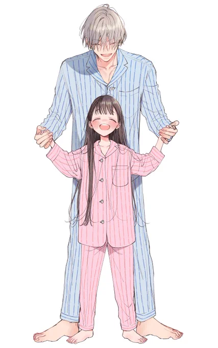 お揃いパジャマ#諒とみこと 