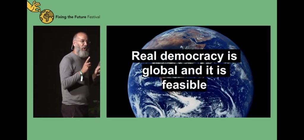 “This real democracy is not a utopia it is feasible, it can be done” From 51 mins in, core team member <a href="/iacocoba/">Iacocoba</a> provides an outstanding presentation on the #GlobalAssembly of 2021. Thank you <a href="/AtlasFuture/">Atlas Future</a> for this opportunity, the entire film is brilliant youtu.be/0XRt-jsPNnw