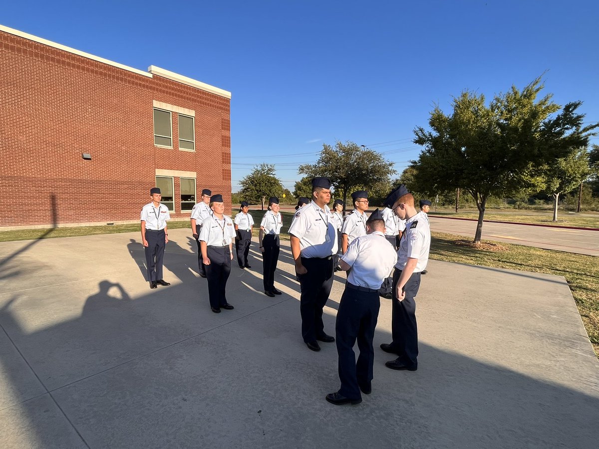 RHS_AFJROTC's tweet photo. Back from fall break, promotion recognitions and back to inspections. #WeRoc https://t.co/cbAnxlc2XD
