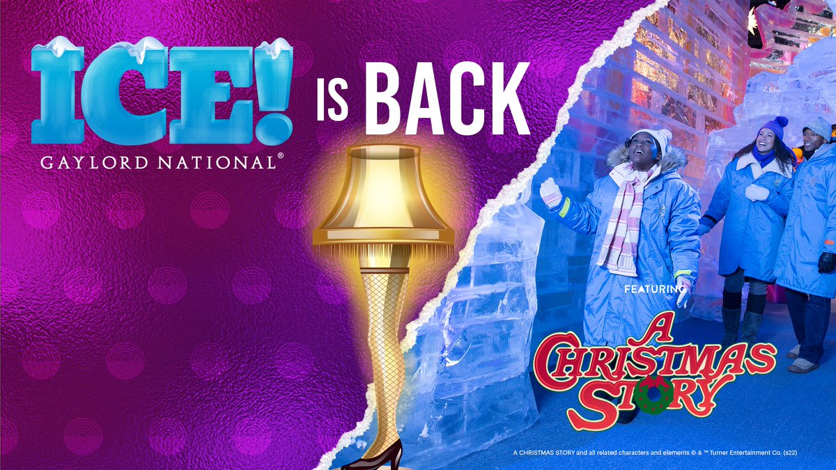 Gaylord Hotels (@gaylordhotels) on Twitter photo IN 34 DAYS: Visit Ralphie & Randy Parker's hometown! See the iconic leg lamp and the infamous pink bunny suit. Slide down a slide made of ice in the department store Santa scene. It all begins Nov. 20 at <a href="/GaylordNational/">Gaylord National</a>! …ristmasatgaylordnational.marriott.com/ice #AChristmasStory #SoMuchChristmas IN 34 DAYS: Visit Ralphie & Randy Parker's hometown! See the iconic leg lamp and the infamous pink bunny suit. Slide down a slide made of ice in the department store Santa scene. It all begins Nov. 20 at <a href="/GaylordNational/">Gaylord National</a>! …ristmasatgaylordnational.marriott.com/ice #AChristmasStory #SoMuchChristmas