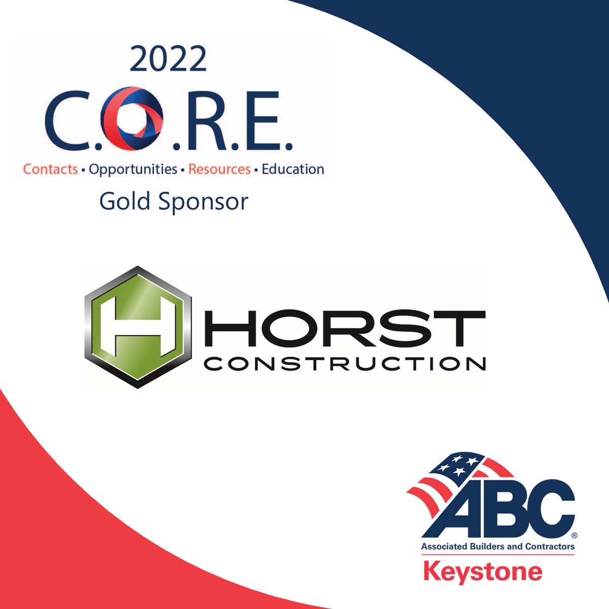Thank you to Horst Construction Co. for being a Gold C.O.R.E. Sponsor for 2022! View a full listing of all our generous C.O.R.E. Sponsors and sign up to be a 2023 Sponsor here: abckeystone.org/core-program/ #ABCMeritShopProud