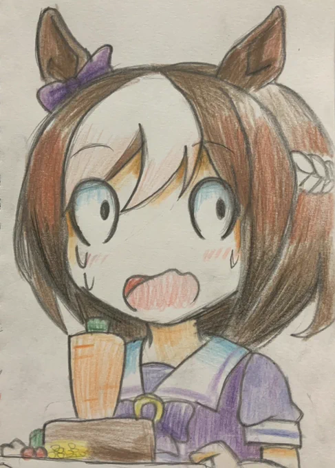 うまゆるのスペちゃんのこの顔好きだから描いた#ウマ娘#うまゆる 