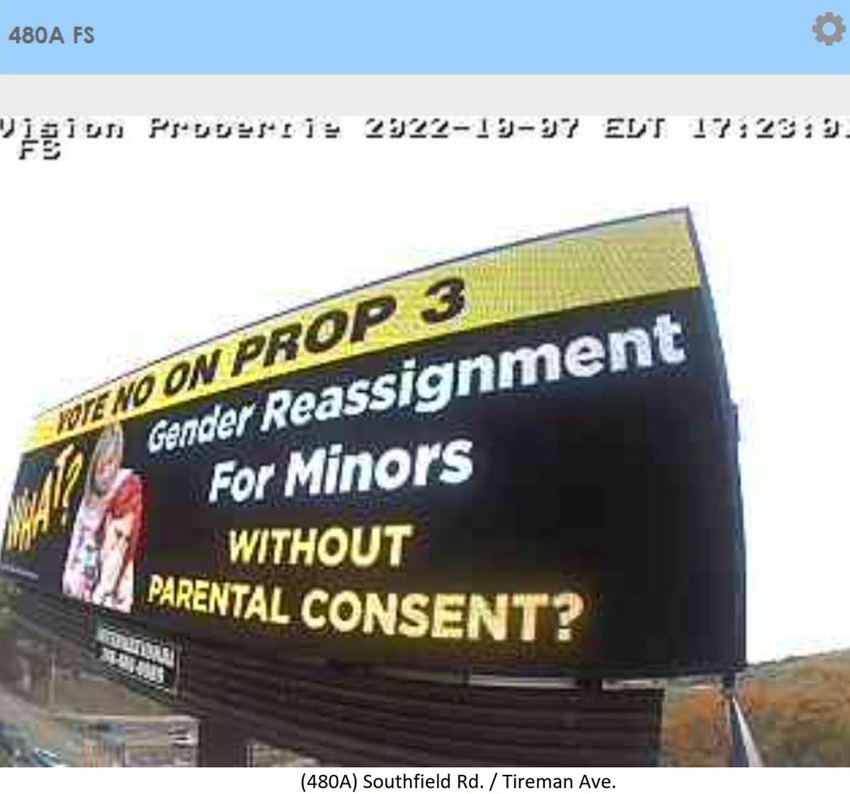 MichiganCFF's tweet photo. Billboards are going up around the state and the word is getting out!

Proposal 3, if passed, will remove parental rights, allow children to be castrated and sterilized, permit non-doctors to perform abortions and pedophiles to claim 'reproductive freedom,' as a defense. 

#prop3 https://t.co/5nxnYBFoFK