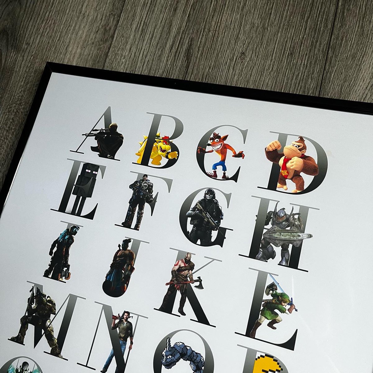 L36Studios's tweet photo. LEVEL ONE! The start of a new series of prints begins here! A-Z of video game characters is here! This marks beginning of a journey of A-Z prints that will be going live over the coming weeks! Orders are open, simply DM for anything that you want to order or commission! https://t.co/Jikn8LPSCl