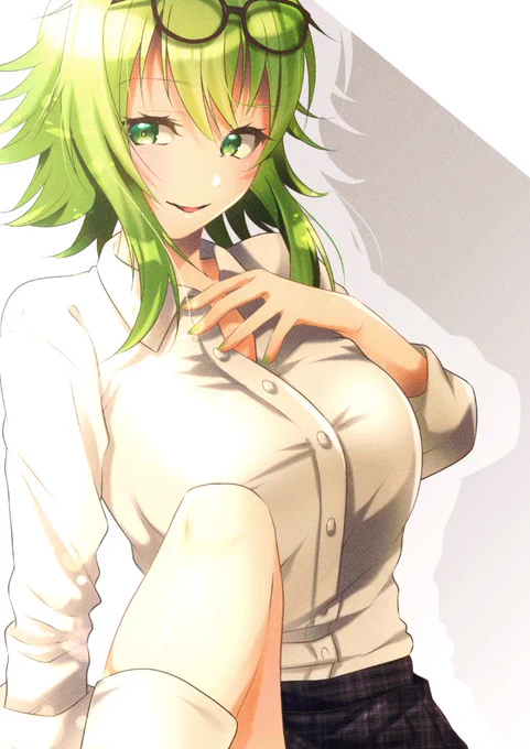 Skebリクエストありがとうございました～!久しぶりのGUMIちゃん(制服ver) 