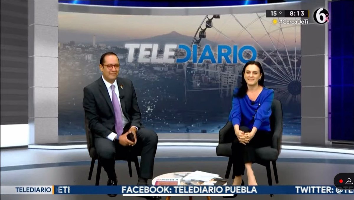 monica_rdv's tweet photo. Gracias por el espacio @AlbertoRuedaE para compartir con tu auditorio de @TelediarioPUE el trabajo que he realizado en este #1erAñoLegislativo 

¡Vamos por más!💙 https://t.co/fu5grMvPie