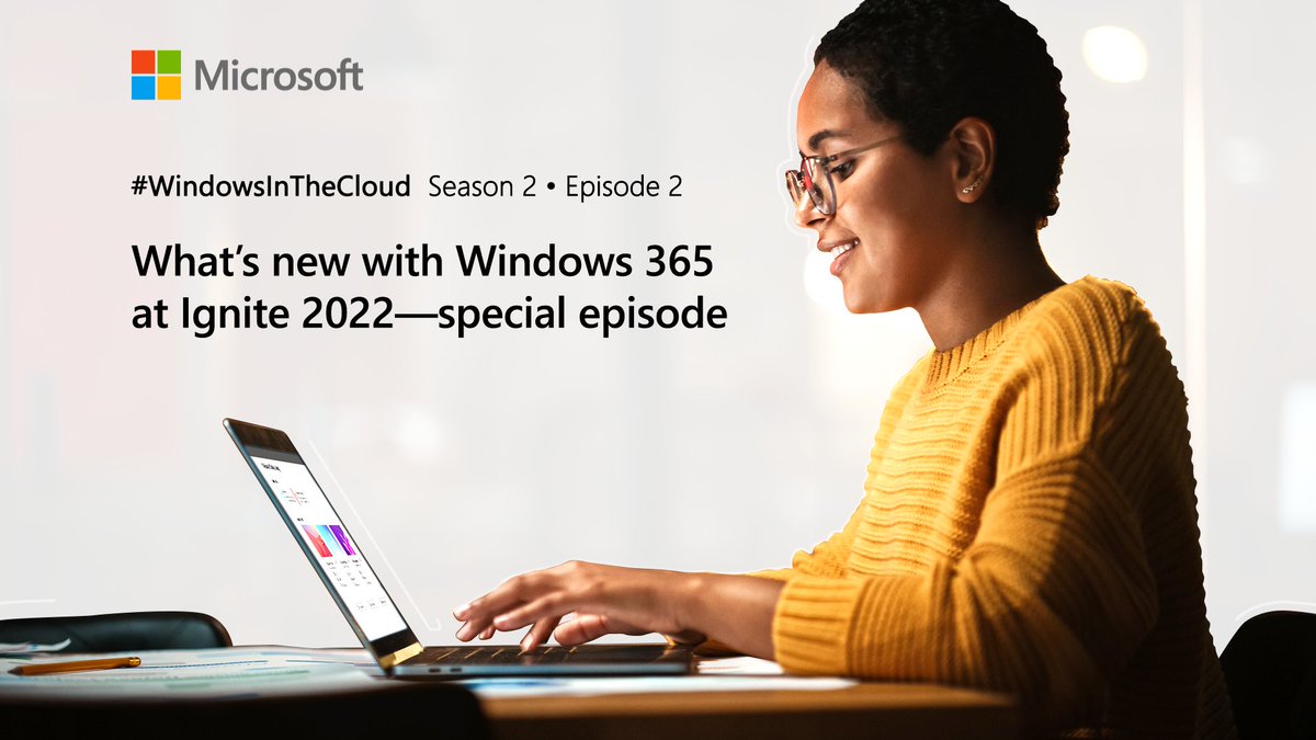 MSWindowsITPro's tweet image. 2⃣ - Tune in to tomorrow&apos;s episode of Windows in the Cloud - aka.ms/WindowsInTheCl… - to learn about the latest capabilities announced at #MSIgnite last week plus what we&apos;re working on next.

#Windows365 #WindowsInTheCloud #CloudPC #Windows