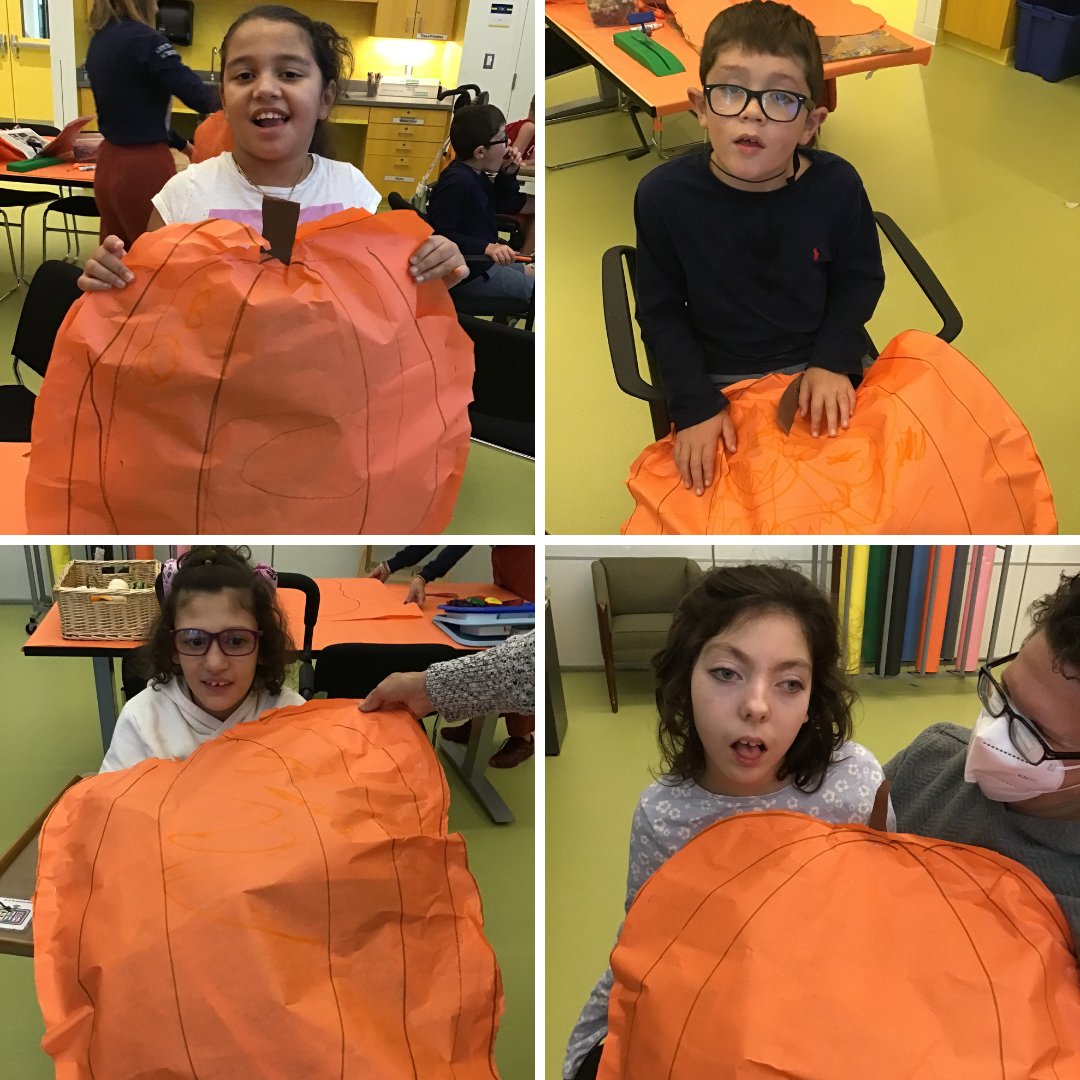 CottingSchool's tweet photo. Celebrating the season! Ms. Herlihy’s Lower School students made these charming pumpkins in #VisualArts class with Ms. Trolan. They ripped up &amp; crumpled paper, colored the pumpkins and stuffed them. These really struck a gourd with us!

#SpecialEdChat #LowerSchool #Art #Artists https://t.co/fiTSzm98Dr
