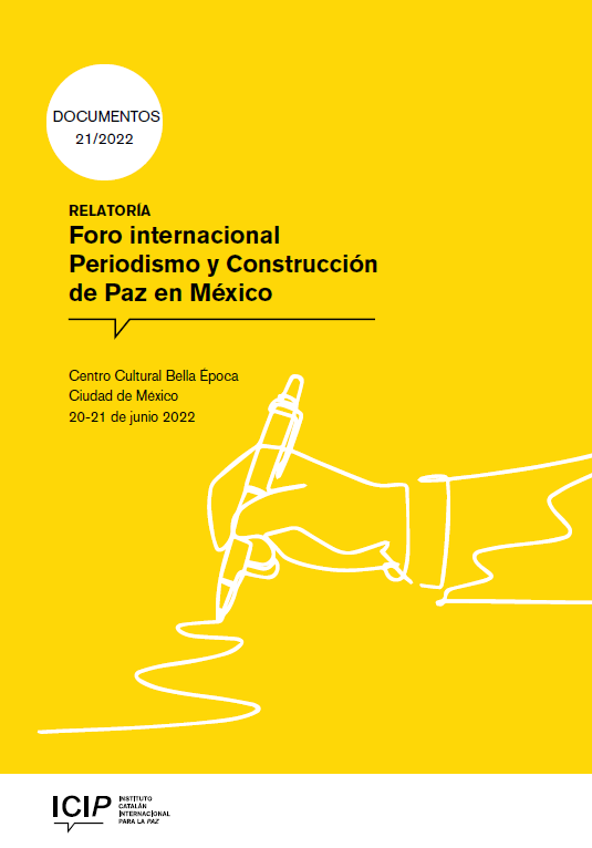 ICIPeace's tweet photo. 📌El Foro #PeriodismoyPaz celebrado en #Mexico permitió debatir sobre los retos que afronta el periodismo en un contexto de múltiples violencias. 

📄Ya tenemos disponible la relatoría del evento, organizado con @taulapermexic y @BCNJustGlobal ➡️https://t.co/0QewZwhXwt https://t.co/oXYFFhwfLl