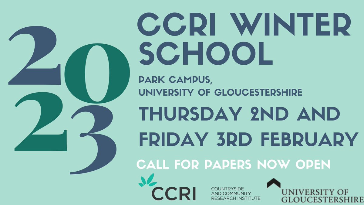 CCRI (@ccri_uk) on Twitter photo 📢📢The call for papers for the <a href="/CCRI_UK/">CCRI</a> Winter School 2023 is now open!
More details about the event on our website ➡️ccri.ac.uk/news/10/2022/c… ⬅️
#CCRIWS23 #PhDChat
<a href="/DamianMaye/">Damian Maye</a> <a href="/ReedMtweet/">Dr Matt Reed</a> @d_christianrose <a href="/WoodsZzp/">Michael Woods</a> <a href="/MartinPhillips1/">MARTIN PHILLIPS</a> <a href="/CaitlinHafferty/">Dr Caitlin Hafferty</a> @to_lnr @pgrresearch 📢📢The call for papers for the <a href="/CCRI_UK/">CCRI</a> Winter School 2023 is now open!
More details about the event on our website ➡️ccri.ac.uk/news/10/2022/c… ⬅️
#CCRIWS23 #PhDChat
<a href="/DamianMaye/">Damian Maye</a> <a href="/ReedMtweet/">Dr Matt Reed</a> @d_christianrose <a href="/WoodsZzp/">Michael Woods</a> <a href="/MartinPhillips1/">MARTIN PHILLIPS</a> <a href="/CaitlinHafferty/">Dr Caitlin Hafferty</a> @to_lnr @pgrresearch