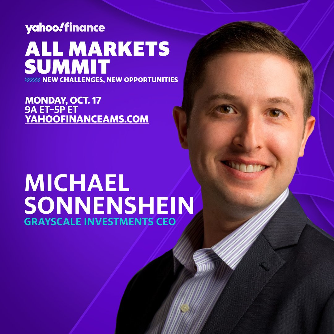 We're proud to support the @yahoofinance All Markets Summit, featuring conversation between leaders and influencers in finance and beyond. Catch @Sonnenshein on the livestream at 12:15 ET: gryscl.co/3rXveLL #AllMarketsSummit