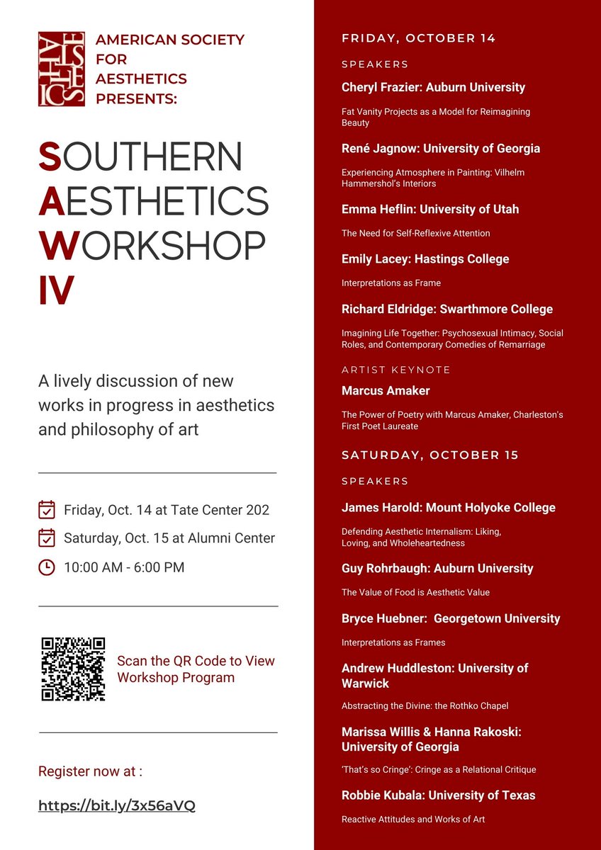 AestheticsWorkGroup (@awgcofc) on Twitter photo ICYMI, look at the fantastic conference we hosted with the <a href="/ASA_aesthetics/">Am Soc Aesthetics</a> here in Charleston! ICYMI, look at the fantastic conference we hosted with the <a href="/ASA_aesthetics/">Am Soc Aesthetics</a> here in Charleston!