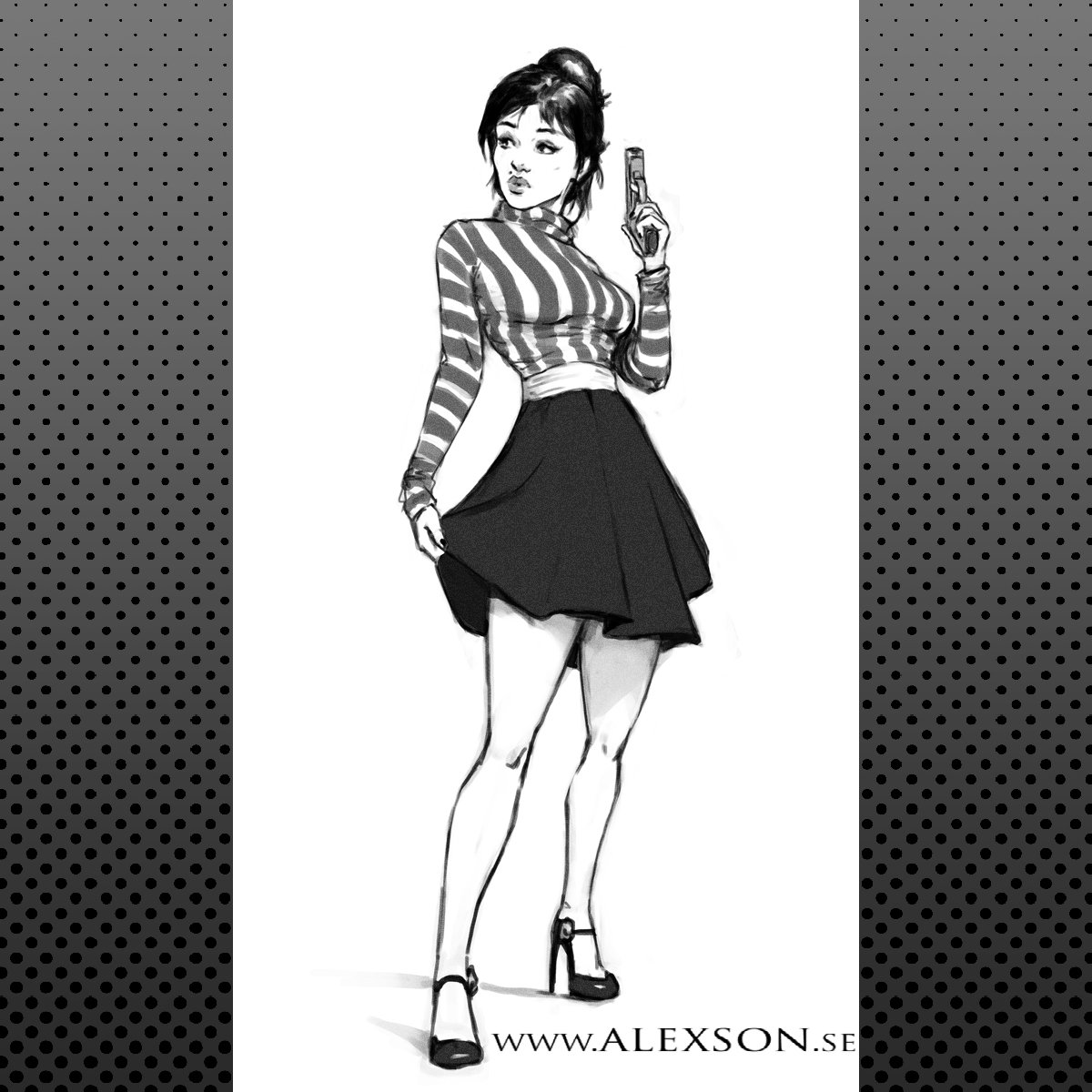 「Modesty Blaise sketch. 」Alexander Forssbergの漫画