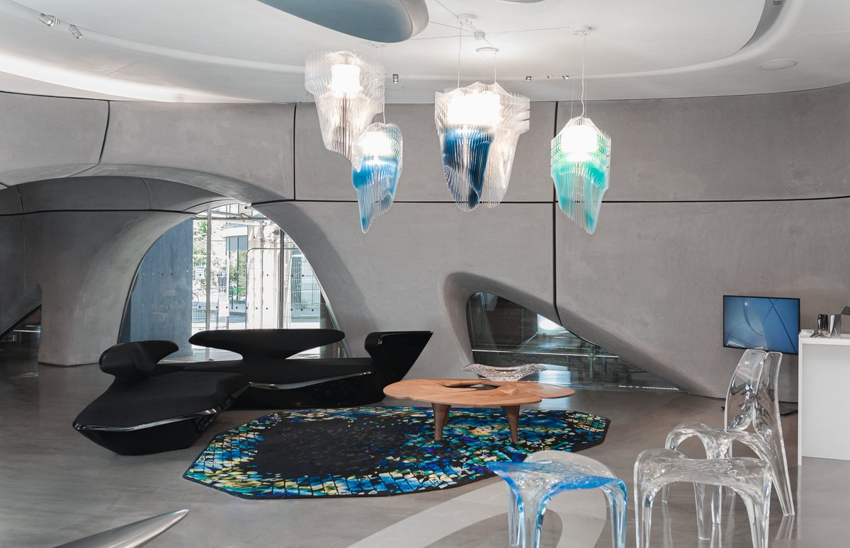 MSUBroad's tweet photo. As we celebrate 10 years of our Zaha Hadid-designed building, @RocaLONGallery—another space designed by Zaha Hadid Architects—also celebrates their 10th anniversary.

Everything Flows: Zaha Hadid Design is on view through Dec. 22, 2022 at Roca London Gallery. https://t.co/ImztFHqka1