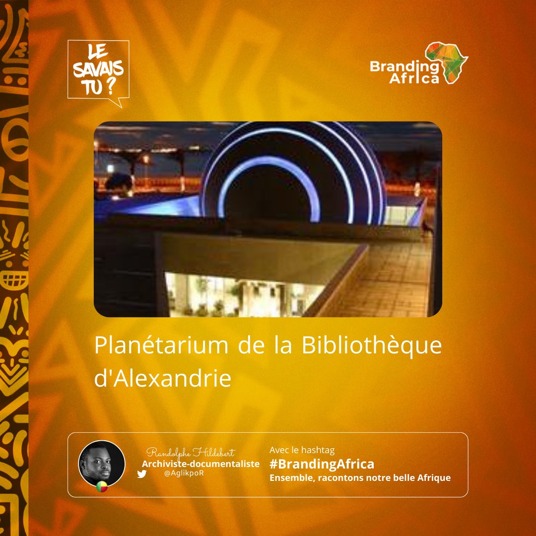 AchivInfos's tweet photo. Mieux vaut tard que jamais dit-on.
A défaut de mettre en valeur les institutions d'archives, nous allons mettre en valeur les plus belles bibliothèques d'Afrique.
Découvrez la bibliothèque d'Alexandrie, un pure chef d'œuvre😍😍 
#BrandingAfrica
#ArchivInfos https://t.co/wEKZWQN48y