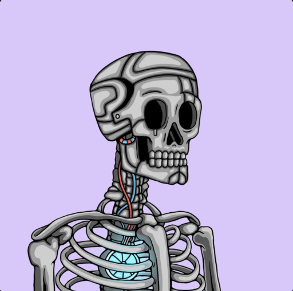 SquadTheMaxi's tweet photo. Gm gm gm, woke up with my offer accepted on this naked robot 👀 @SecretSkellies when NakedDAO ✊ https://t.co/g5b7b7NFUU