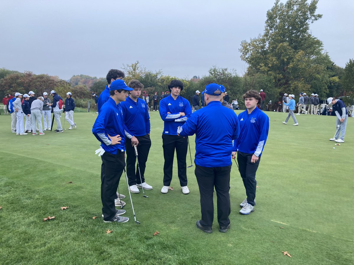 methuensports's tweet photo. Here we go…D1N State Golf Tournament! Good Luck @MHSRangerGolf https://t.co/W0eaZTZA4Q