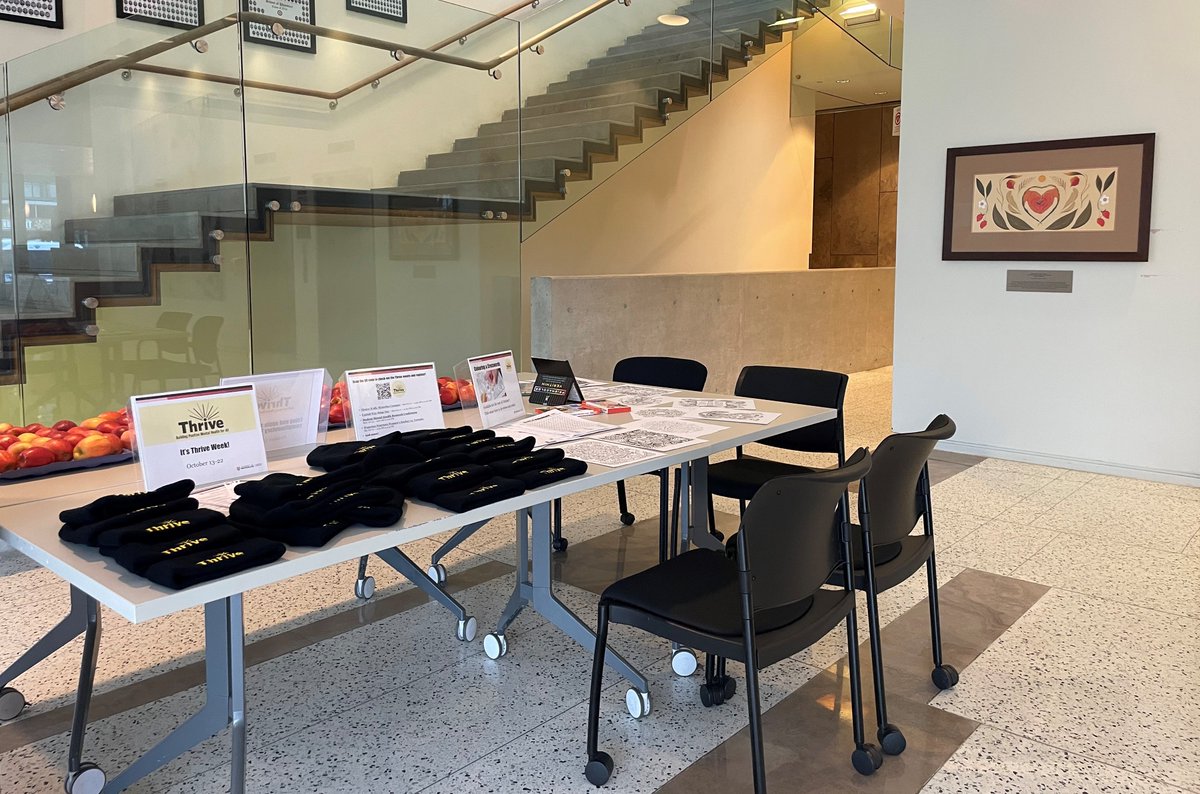 Calling @UWPharmacy students! Stop by to de-stress in the lobby, grab a complimentary apple and visit PHR 1008 today, 3-4pm ET, for the Academic Advisor/RxPRN drop-in session. #UWThrive week is focused on building a culture of wellbeing and normalizing mental health struggles.