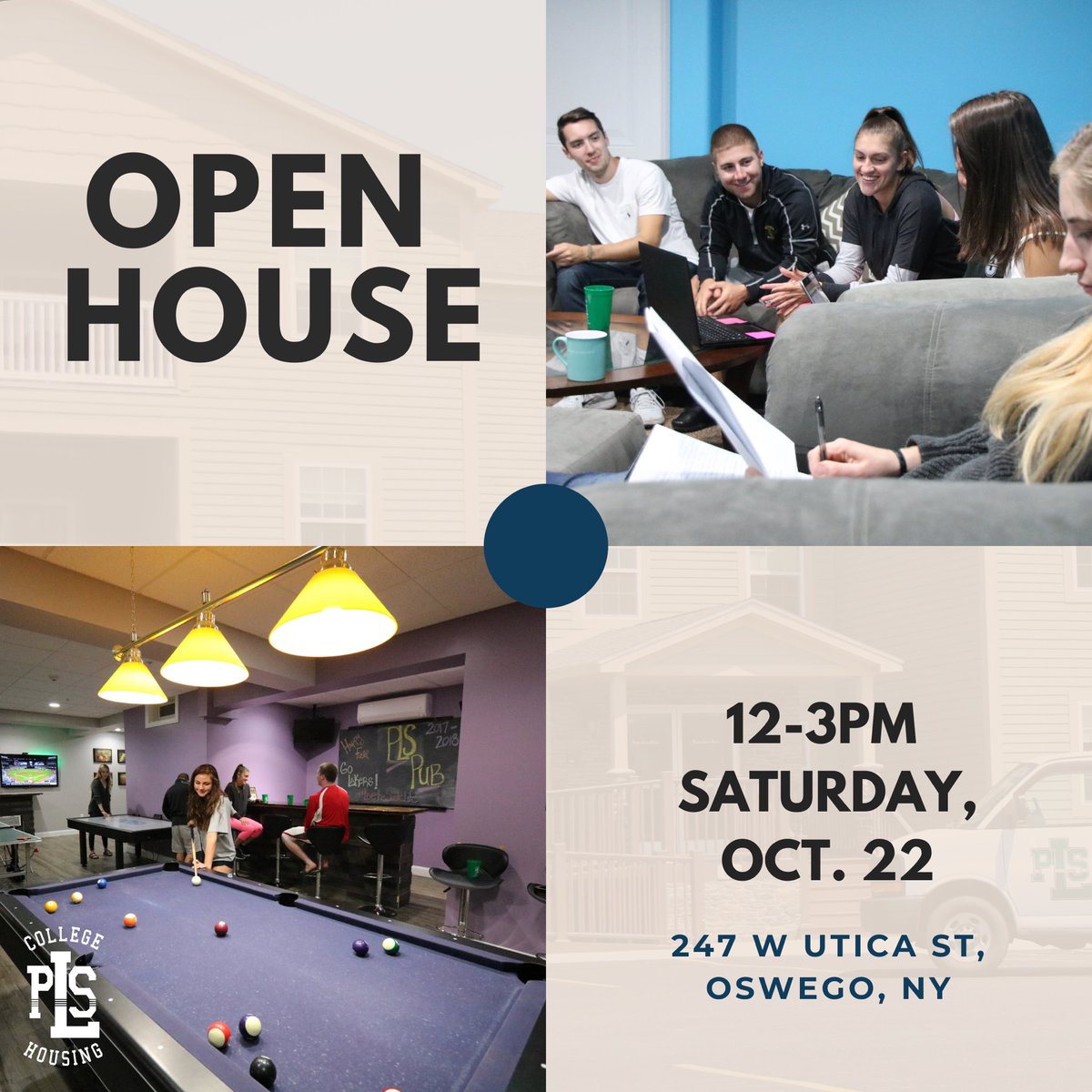 PLSOswego's tweet image. Come to our OPEN HOUSE this Saturday from 12pm-3pm and find out what it’s like to live the suite life 💚💛

📍 247 W Utica Street Oswego, NY
☎️ (315) 773-6473
✉️ Email: JamieL@plsuites.com

#PLSOswego #OswegoNY #SUNYOswego #OswegoState #LiveTheSuiteLife