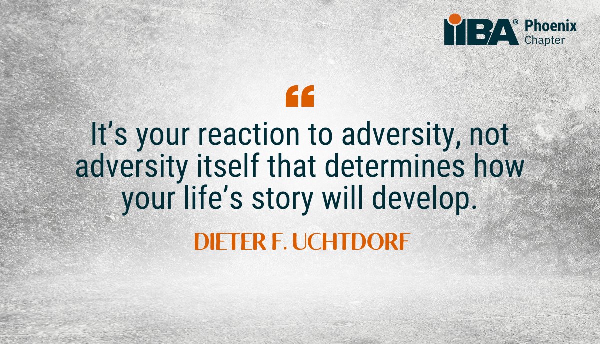 💭 What matters most is how you react and learn from every situation.
#iibaphoenix #iiba #motivation #inspiration