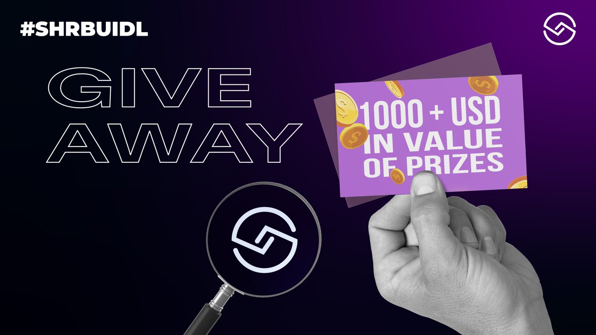ShareRingGlobal's tweet photo. 🕶️ OFFICIAL GIVEAWAY POST #SHRBUIDL ⚡

Instructions 👇

- Follow our Twitter  🪐
- During #SHRBUIDL , count the number of times you see the full ShareRing logo. ☝️
- Comment your answer on our tweets titled: Official Giveaway Post 💬
- Tag 3 friends  3️⃣

Good luck! 🍀 https://t.co/YzBqHuaGx1