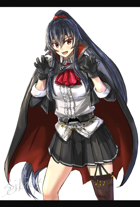 ハロウィンmode矢矧ヴァンパイア #艦これ #矢矧 #ハロウィン 