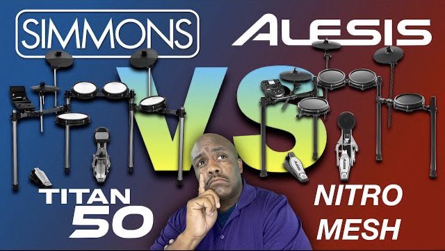 KeithronPowell's tweet photo. Simmons Titan 50 vs Alesis Nitro Mesh @playsimmons @guitarcenter 
https://t.co/Yt6BADs3aJ https://t.co/3NpaP2A8Xf
