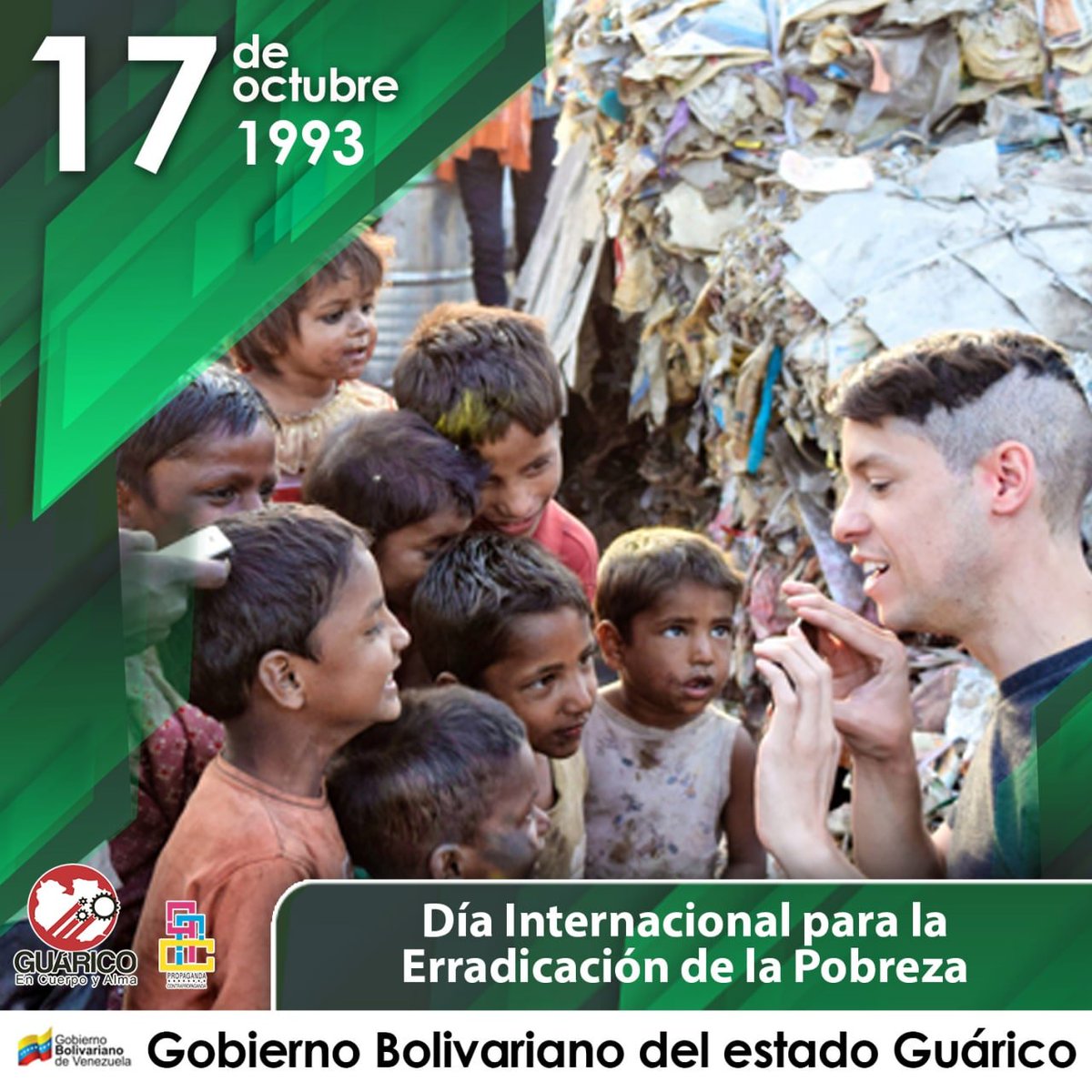 Gob_Guarico's tweet photo. #Efemérides 🗓️Hoy #17Oct es el Día Internacional para la Erradicación de la Pobreza, con el reto de alcanzar el primer Objetivo de Desarrollo Sostenible, que es poner fin a la pobreza en todas sus formas y en todo el mundo

#Guárico
#LaPoesíaUnePueblos
#VamosPaLante https://t.co/pSEFsZQ6Bi