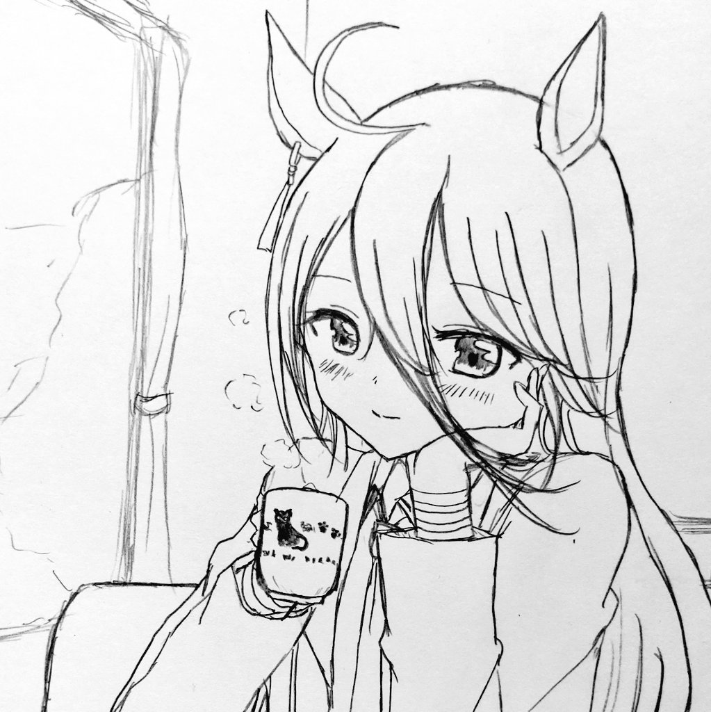 依頼の絵、一気に描きあげちゃった( ꈍᴗꈍ)
カフェちゃんも良いものですね✨

仕上げ前の一部です(*'ω`*) 