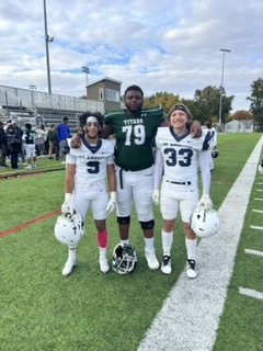 Awesome to see some of our <a href="/AAStaggFootball/">Charger Football</a> alumni playing with/against each other this past weekend.  We see you Connor, Moe and Calvin! #chargerpride #foreveracharger