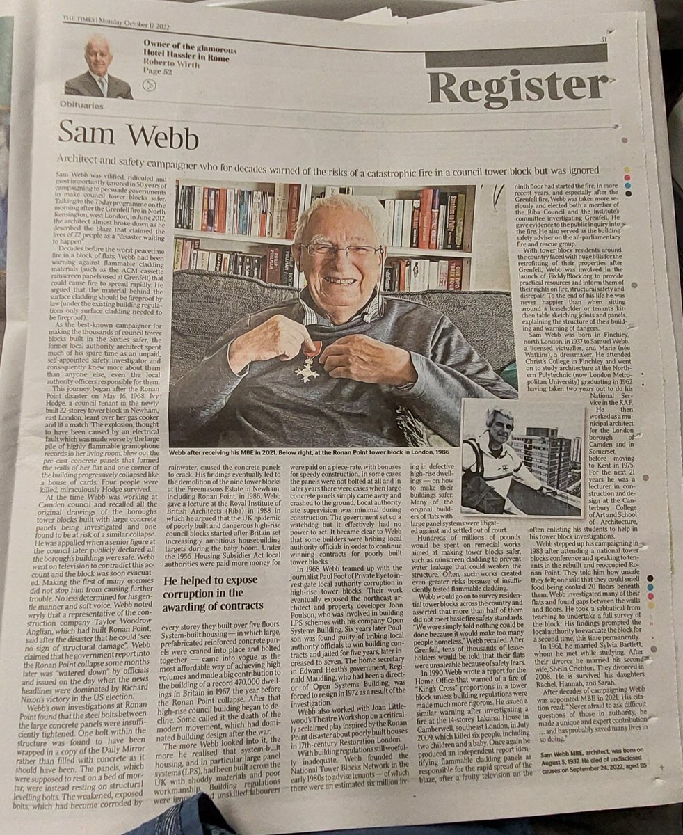 prkirkley's tweet photo. Lovely obit of my father-in-law in today's Times ❤️ (They're my books, not his, BTW. I'd hate to posthumously slander him as a Del Amitri fan.) #SamWebb https://t.co/bu5Q4M0eNx