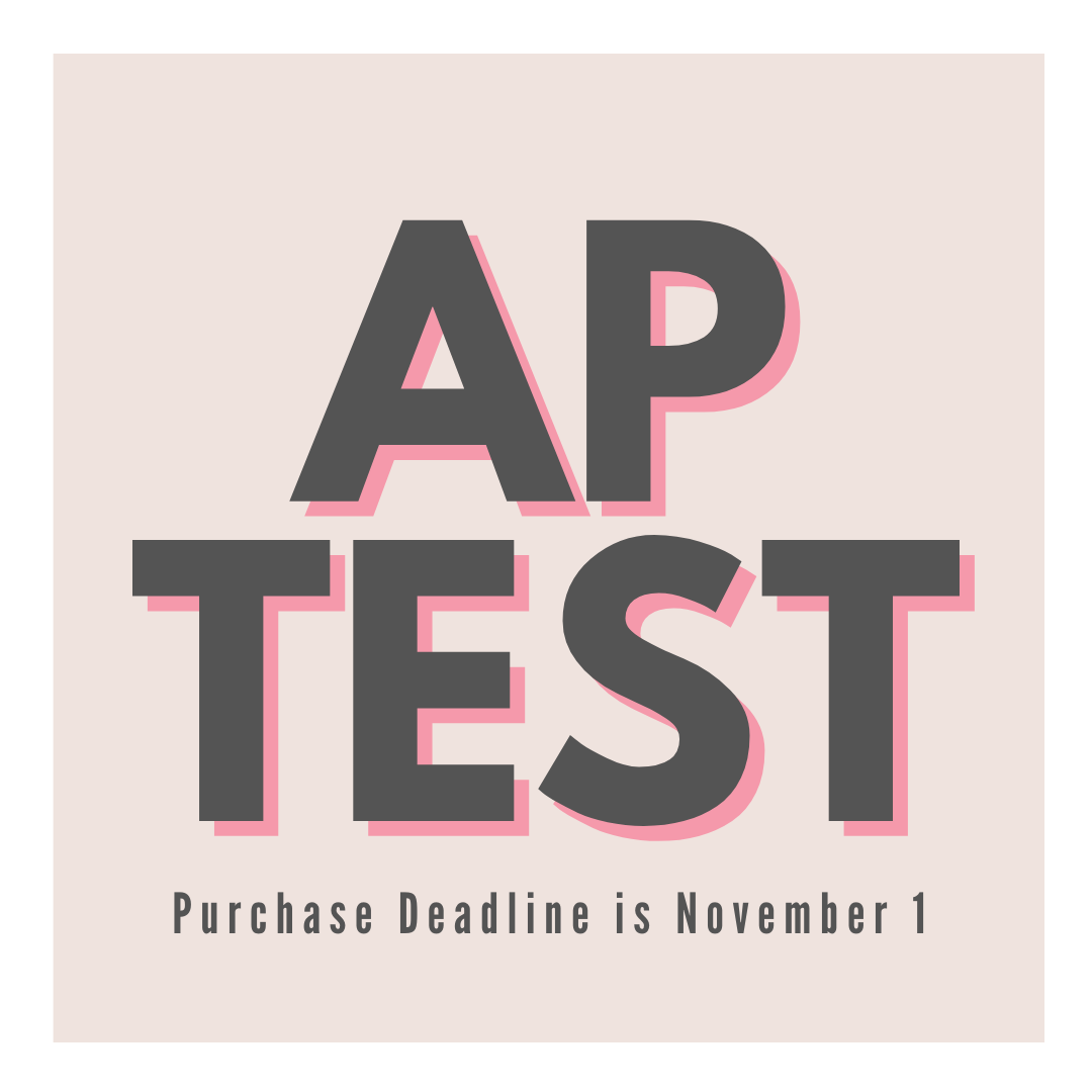 Reminder: If your student is taking an AP class and wants to take the test for college credit, payment for 1st semester classes and full year classes is due November 1st.  

user.totalregistration.net/AP/142620
