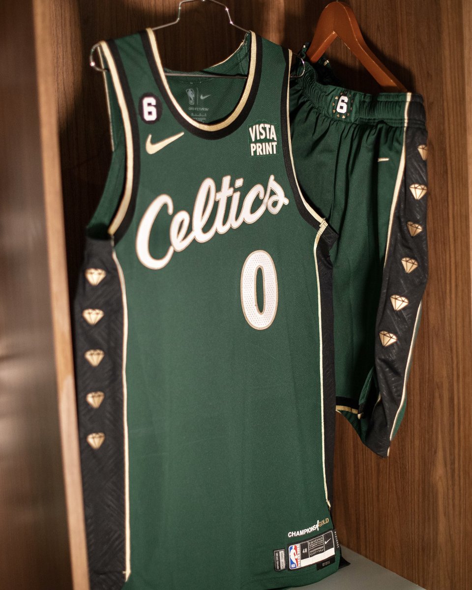celtics gold and green jersey