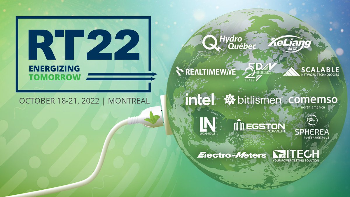 electrometersco's tweet photo. Join us in Montreal October 18-21 at RT22 for the 14th annual real-time simulation expo. We'll have the latest from ITECH, NEO, and Yokogawa.  
Registration is still open - https://t.co/7q5yqe03Zq https://t.co/Dp21arARBJ