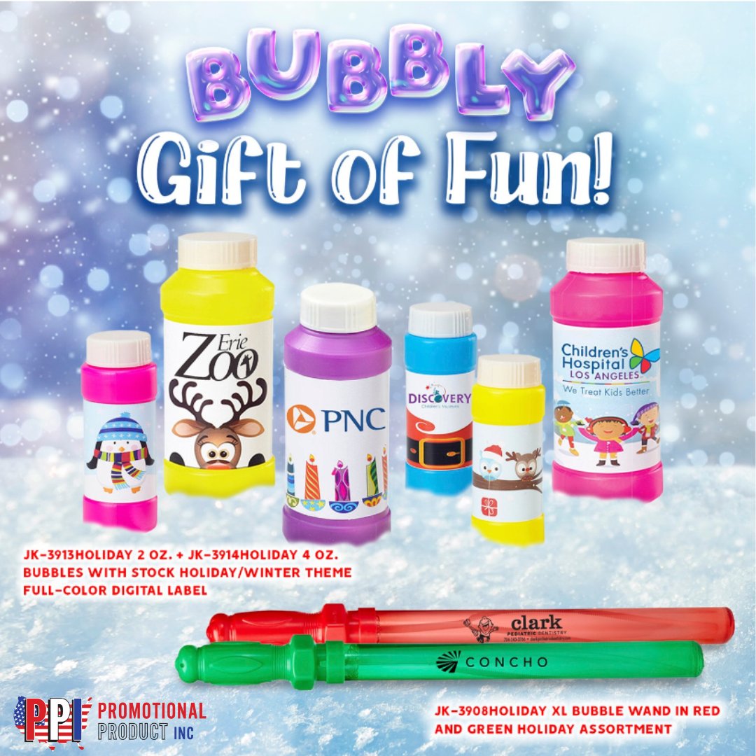 🎁Get your holiday promotional gifts ready! Place your orders today!
ow.ly/pqNR50LbQhj
promotionalproductinc.com/bubbles-with-s…

#promotional #promotionalproducts #promotion #marketing #promo #branding #promotionalgifts #promotionalmerchandise #branded #holiday2022 #christmas